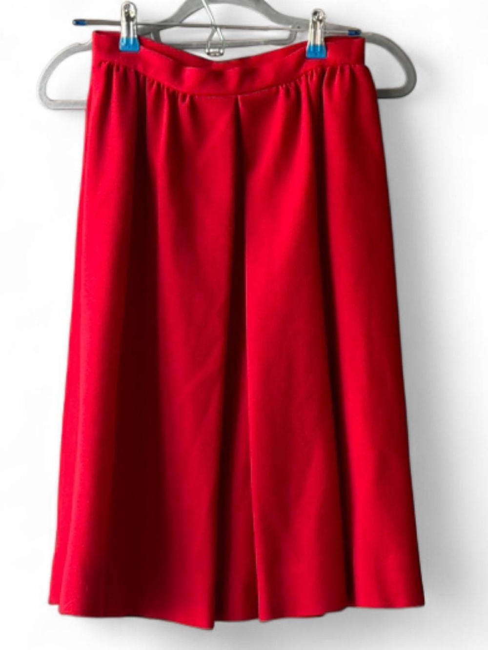 Vintage Red Long Midi/Knee Length Skirt Size 6